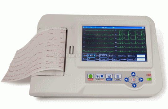 CONTEC® ECG-600G Moniteur électrocardiographe numérique 3/6 canaux